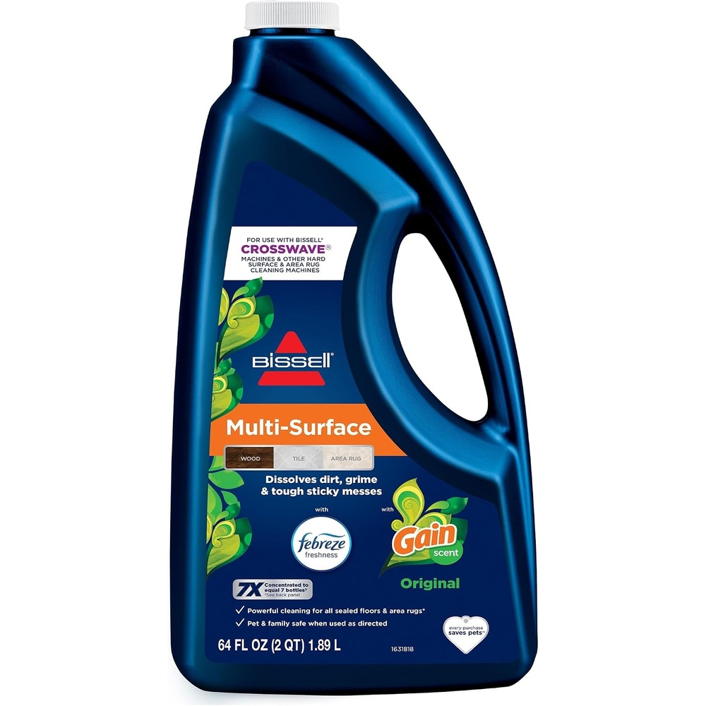 image:imageBissell MultiSurface with Febreze  Gain 34451 64 oz Safe of Sealed Hard Floors and Area Rugs Dissolves Dirt Grime and Tough Sticky Messes Febreze Original Gain ScentFebreze  Gain  64 oz
