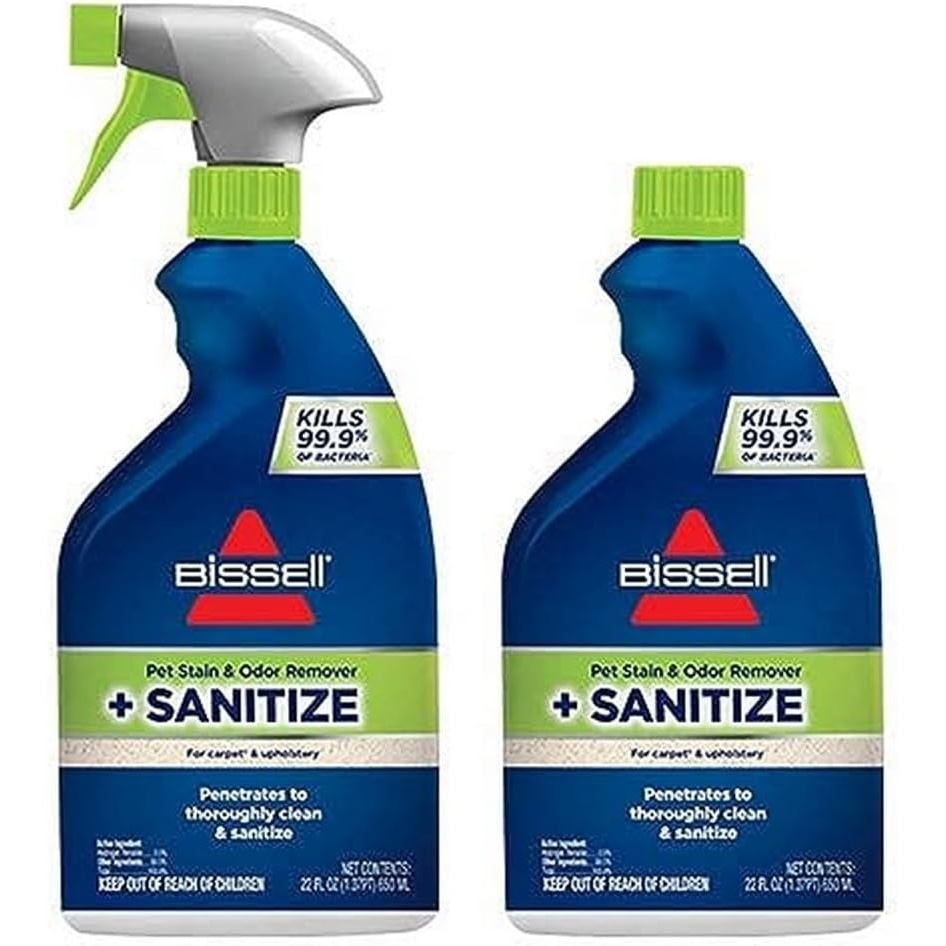 image:imageBissell Pet Stain amp Odor Remover  Sanitize Formula 22 oz 2 Pack 1129944 Fl Oz Pack of 1