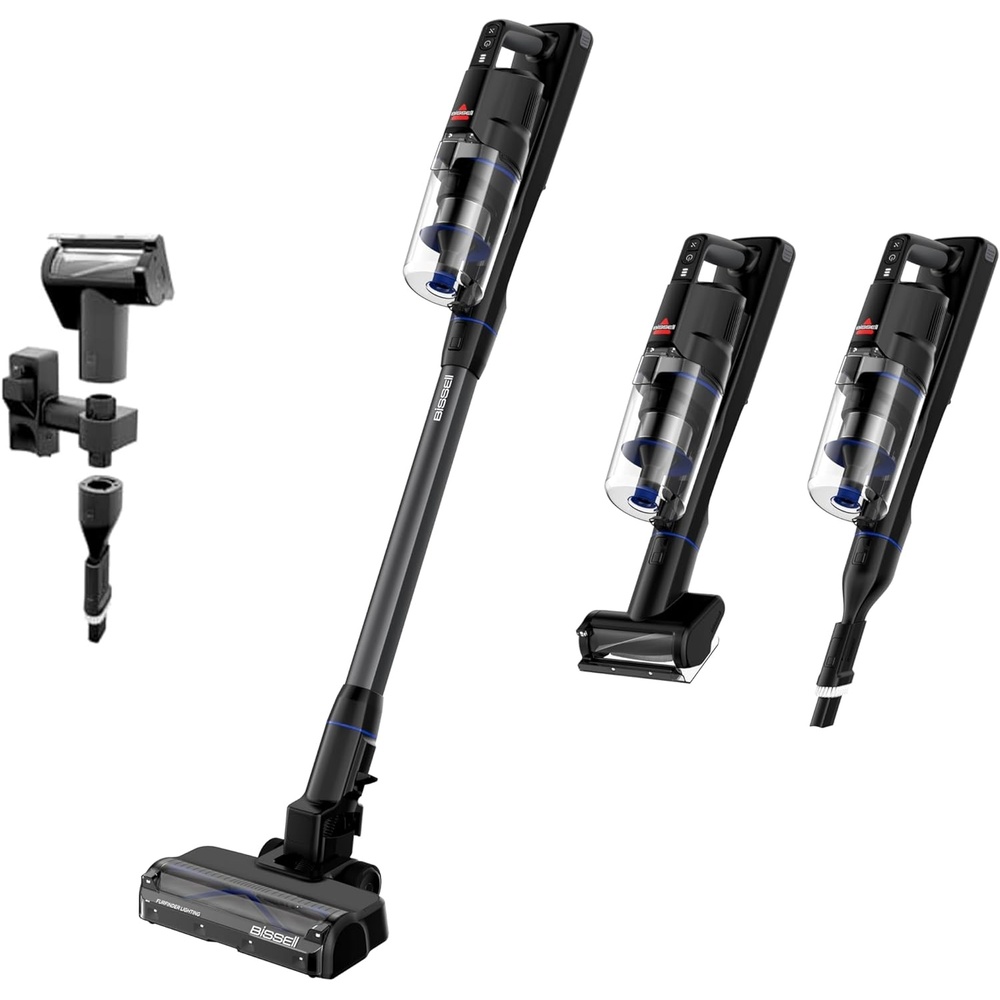 image:imageBissell PowerClean FurGuard 280W SelfStanding Cordless Vacuum wSelfCleaning Brush Roll Strong Suction Removeable Battery Wall Mount Upholstery Tool amp Bright HeadlightsPowerClean FurGuard