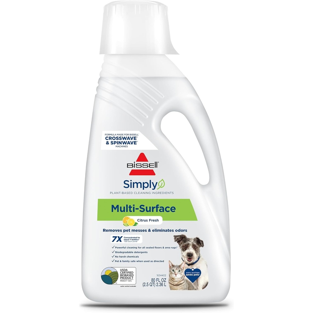 image:imageBissell Simply MultiSurface Formula 80 oz Clear 80 Fl Oz80 Fl Oz Pack of 1