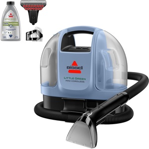 BISSELL Little Green Cordless Portable Deep Cleaner with 25V Lithium-Ion Battery & Battery-Boost Technology, 3682(Little Green Mini Cordless Lake)