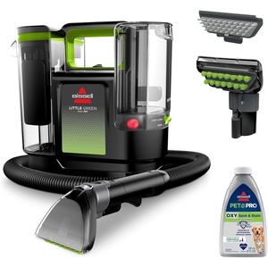 BISSELL® Little Green® Max Pet SmartMix Portable Carpet and Upholstery Deep Cleaner, Car/Auto Detailer, with SmartMix Technology, Self-Cleaning Tough Stain Tool and Pet Hair Removal Tool, 38572(Little Green Max Pet SmartMix)