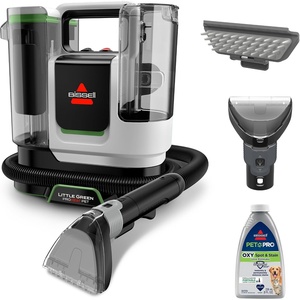 BISSELL® Little Green® Max Pet SmartMix Portable Carpet and Upholstery Deep Cleaner, Car/Auto Detailer, with SmartMix Technology, Self-Cleaning Tough Stain Tool and Pet Hair Removal Tool, 38572(Little Green ProHeat)