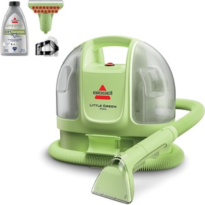 BISSELL Little Green Mini Portable Carpet and Upholstery Deep Cleaner, Car/Auto Detailer, with HydroRinse Self-Cleaning Tool and 4″ Tough Stain Tool, Tea Green, 4075(Tea Green)