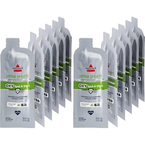 BISSELL Little Green Spot & Stain Cleaning Solution with OXY and StainProtect, for All Leading Portable Carpet & Upholstery Deep Cleaners, Instantly & Permanently Removes Stains, 2038G, 32oz(Little Green Oxy Super Concentrate (Pack of 2))