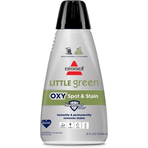 BISSELL Little Green Spot & Stain Cleaning Solution with OXY and StainProtect, for All Leading Portable Carpet & Upholstery Deep Cleaners, Instantly & Permanently Removes Stains, 2038G, 32oz(Little Green Oxy 32 oz)