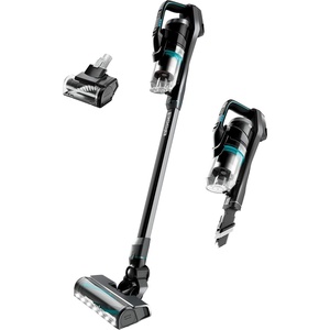 Bissell ICONPet Turbo Vacuum with Powerful Turbo Boost Suction, Tangle Free Brush Roll, & Parking Break, LED Crevice + Dusting Brush Tool, LED Motorized TurboBrush Tool, & Wall Mount. Color May Vary(Titanium and Black With Electric Blue Accents)