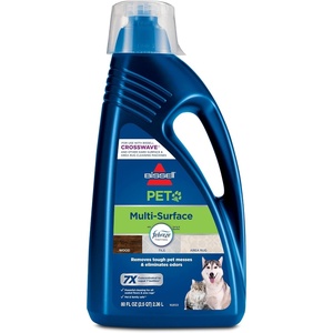 Bissell Multi-Surface Pet Solution with Febreze freshness, For Use in CrossWave and Other Leading Hard Surface and Area Rug Cleaners, 80oz, Dissolves Dirt, grime, and Tough Sticky Messes(80 Fl Oz (Pack of 1))