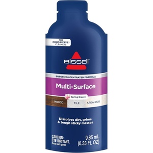 Bissell Multi-Surface Super Concentrate Solution, For use in CrossWave and other leading hard surface and area rug cleaners, 14 pouches, Perfectly measured and formulated for the mess at hand(Spring Breeze)