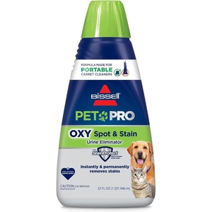 Bissell PET PRO OXY Spot & Stain Formula for Portable Carpet Cleaners, 32 oz., 2034(Pet Pro Oxy 32 oz)