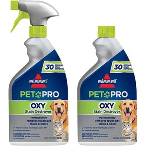 Bissell PET PRO OXY Stain Destroyer for Carpet and Upholstery, 22 oz, 2 pack, 17739(44 Fl Oz (Pack of 1))