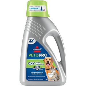 Bissell PET PRO OXY Urine Eliminator with Febreze Carpet Deep Clean Solution, with StainProtect Technology, for use in leading upright carpet cleaners, 48oz, Our best formula for pet messes & odors(48 Fl Oz (Pack of 1))