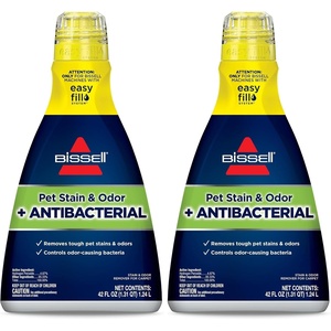 Bissell Pet Stain & Odor plus Antibacterial 2 in 1 Carpet Formula(40 Fl Oz (Pack of 2))